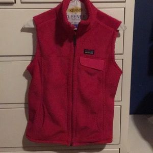 Pink, fuzzy Patagonia vest